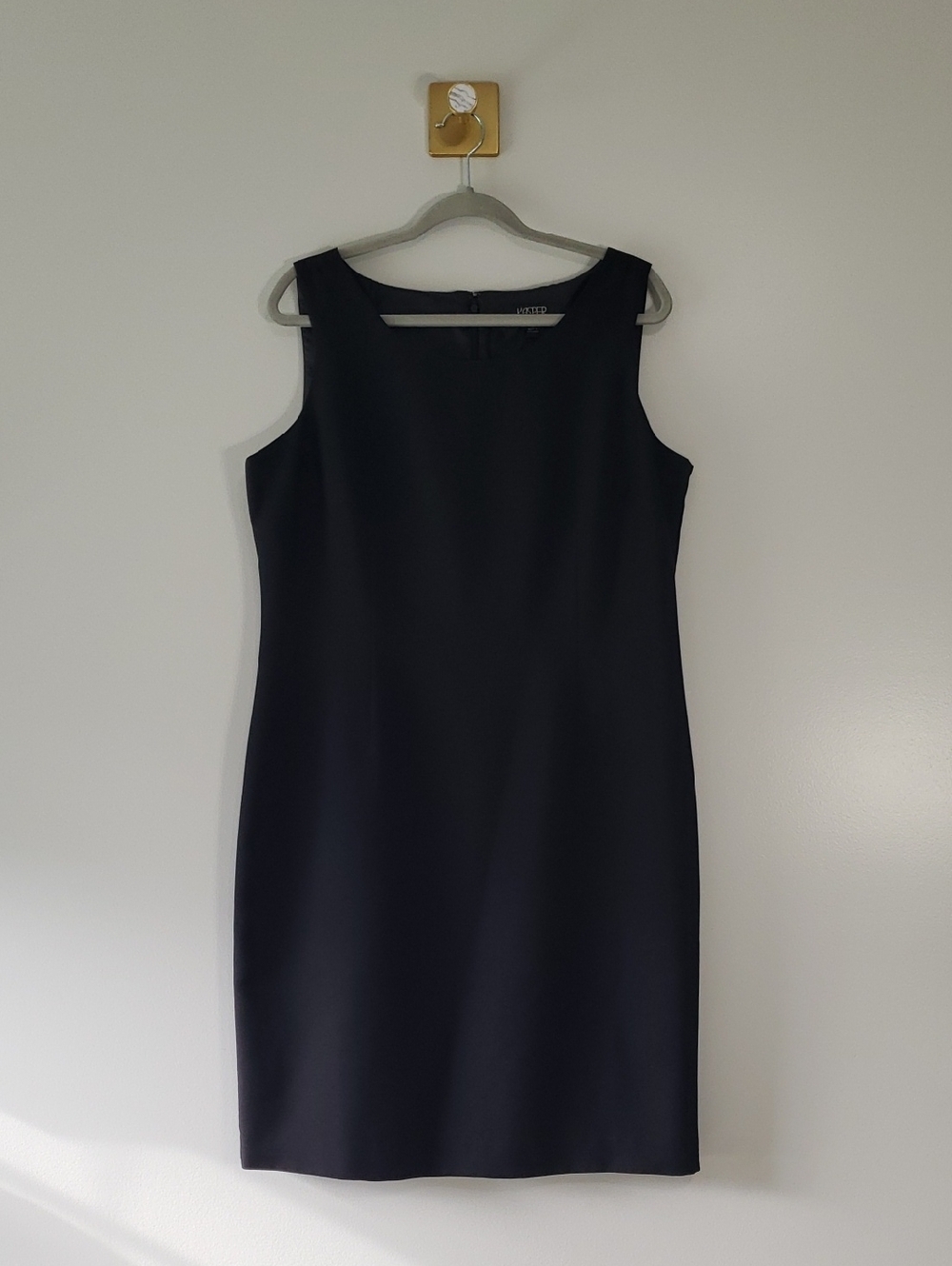 Kasper Separates Sleeveless Midi Sheath Dress 16 Black Office Career Work Church